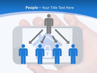 Smart Home In A Smartphone PowerPoint Template