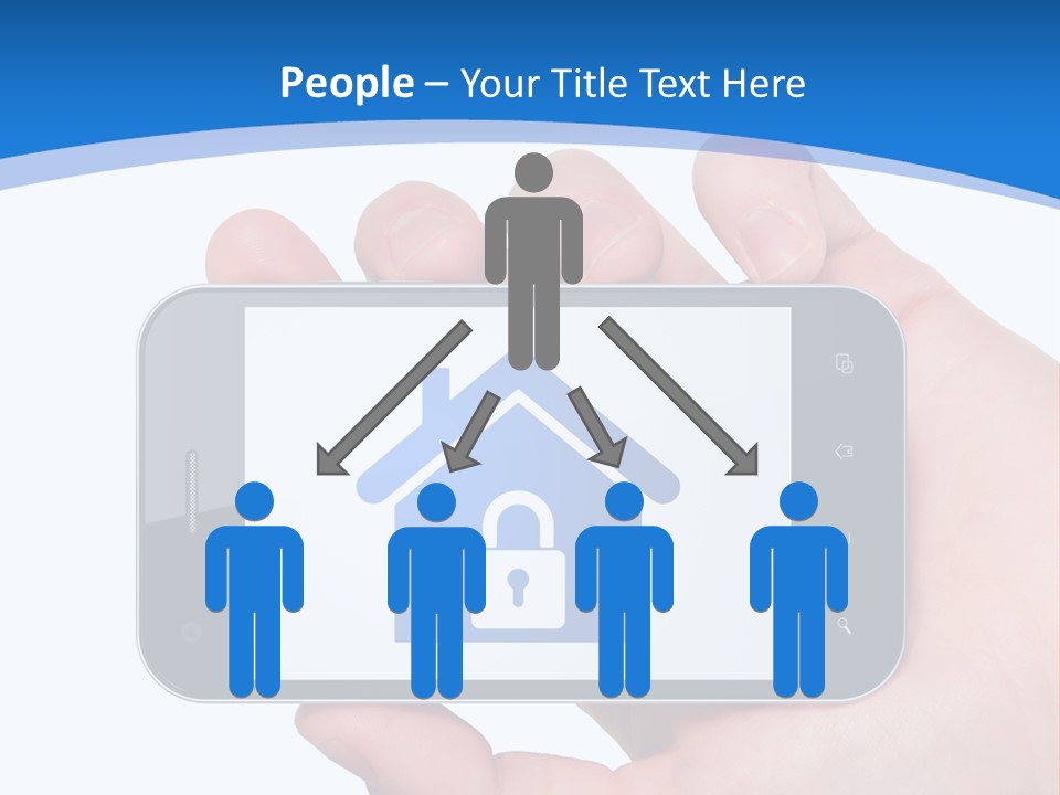 Smart Home In A Smartphone PowerPoint Template