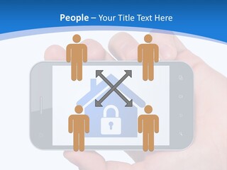 Smart Home In A Smartphone PowerPoint Template