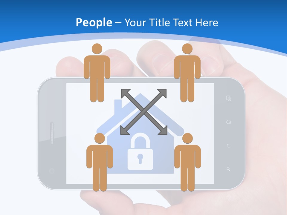 Smart Home In A Smartphone PowerPoint Template