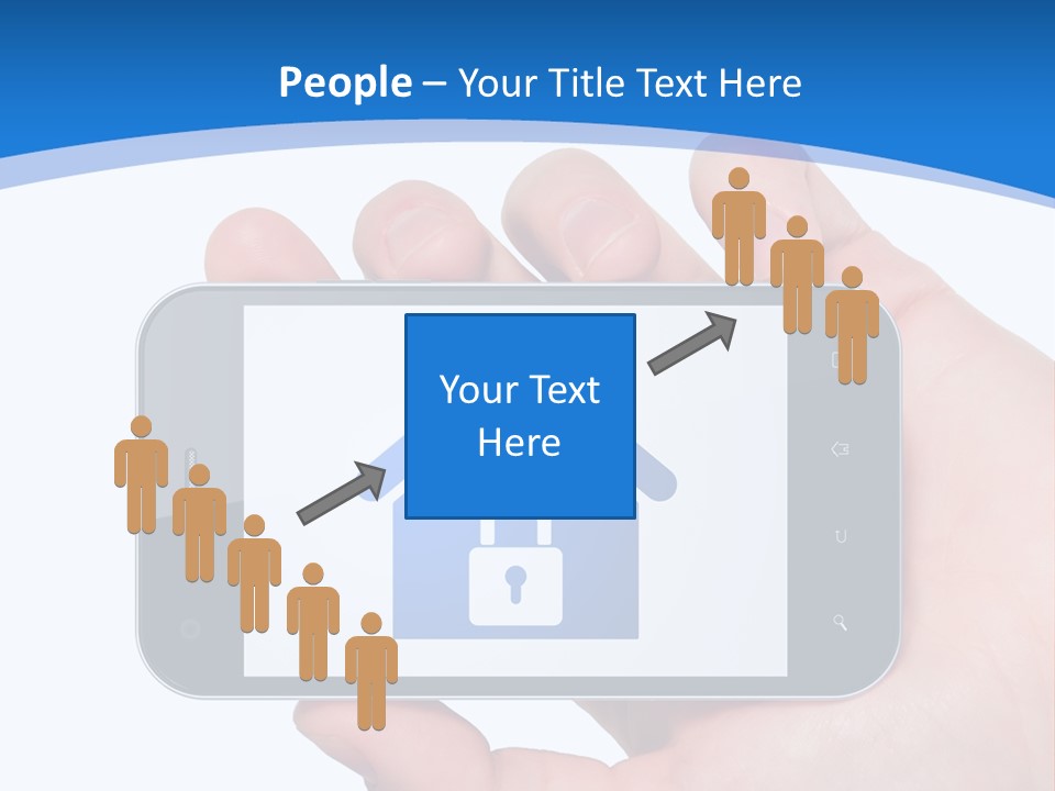 Smart Home In A Smartphone PowerPoint Template
