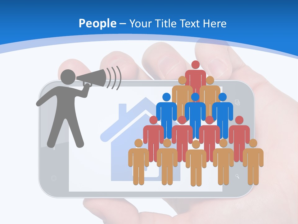 Smart Home In A Smartphone PowerPoint Template