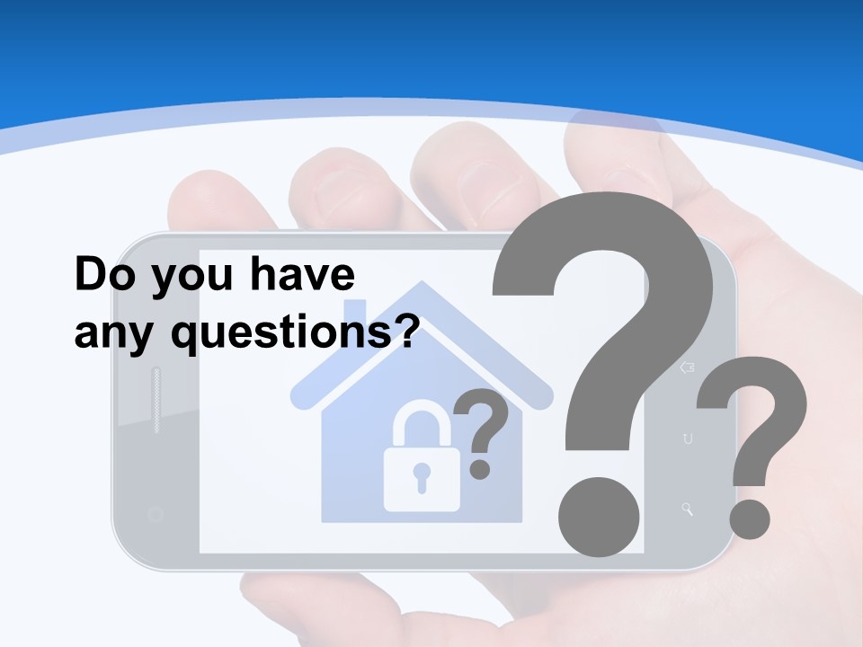 Smart Home In A Smartphone PowerPoint Template