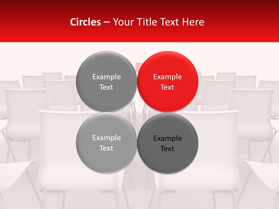 Chairs At The Conference PowerPoint Template