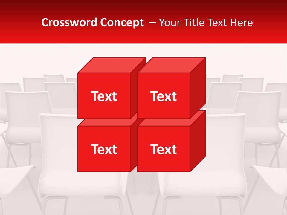 Chairs At The Conference PowerPoint Template