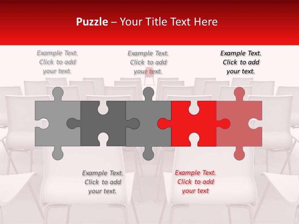 Chairs At The Conference PowerPoint Template