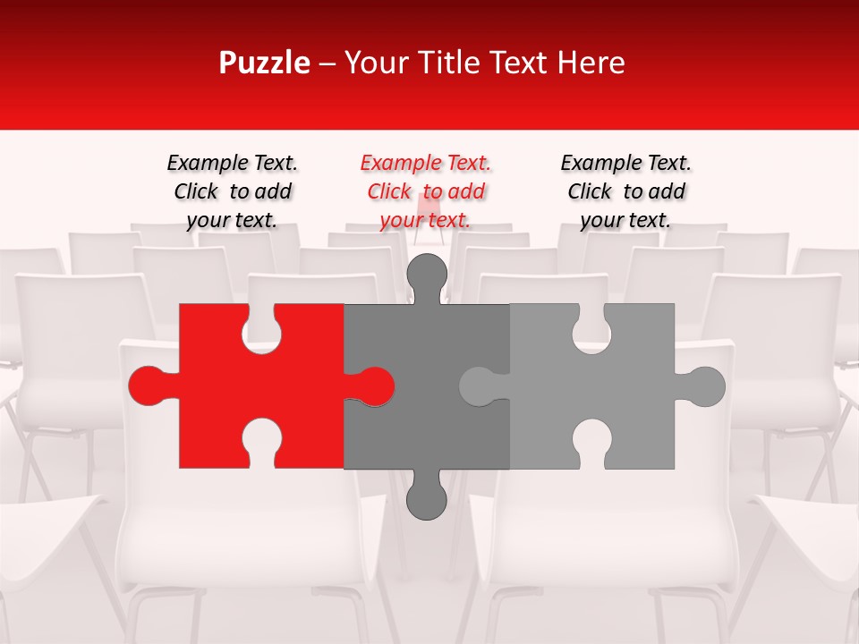 Chairs At The Conference PowerPoint Template