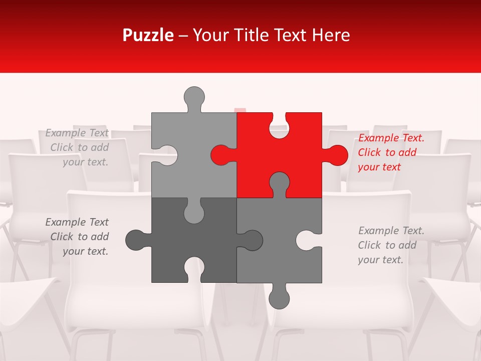 Chairs At The Conference PowerPoint Template