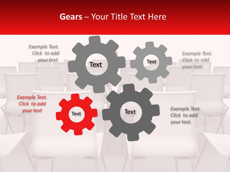 Chairs At The Conference PowerPoint Template