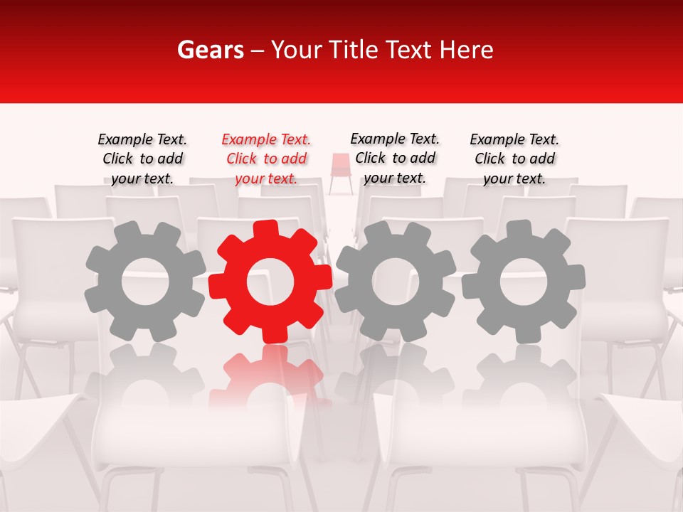 Chairs At The Conference PowerPoint Template