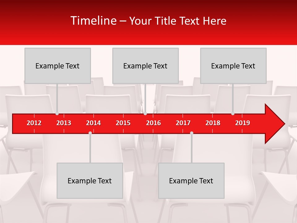 Chairs At The Conference PowerPoint Template