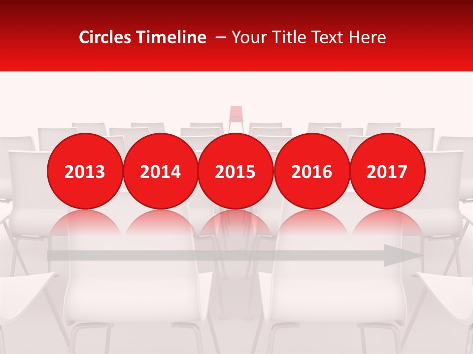 Chairs At The Conference PowerPoint Template