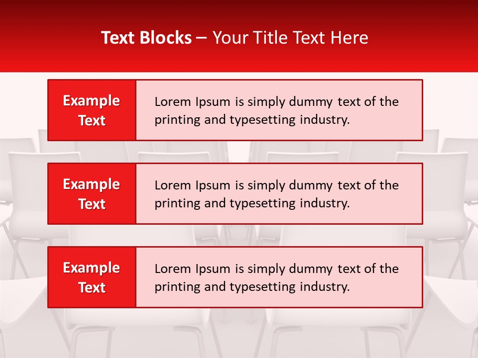 Chairs At The Conference PowerPoint Template