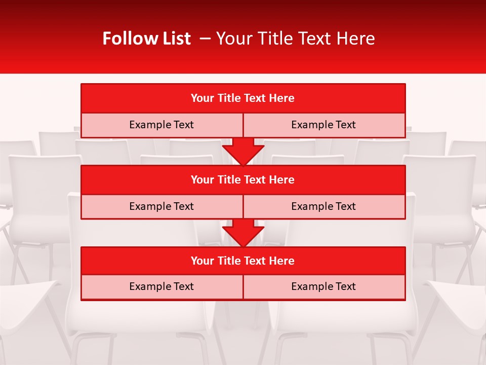 Chairs At The Conference PowerPoint Template