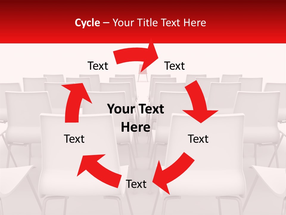 Chairs At The Conference PowerPoint Template