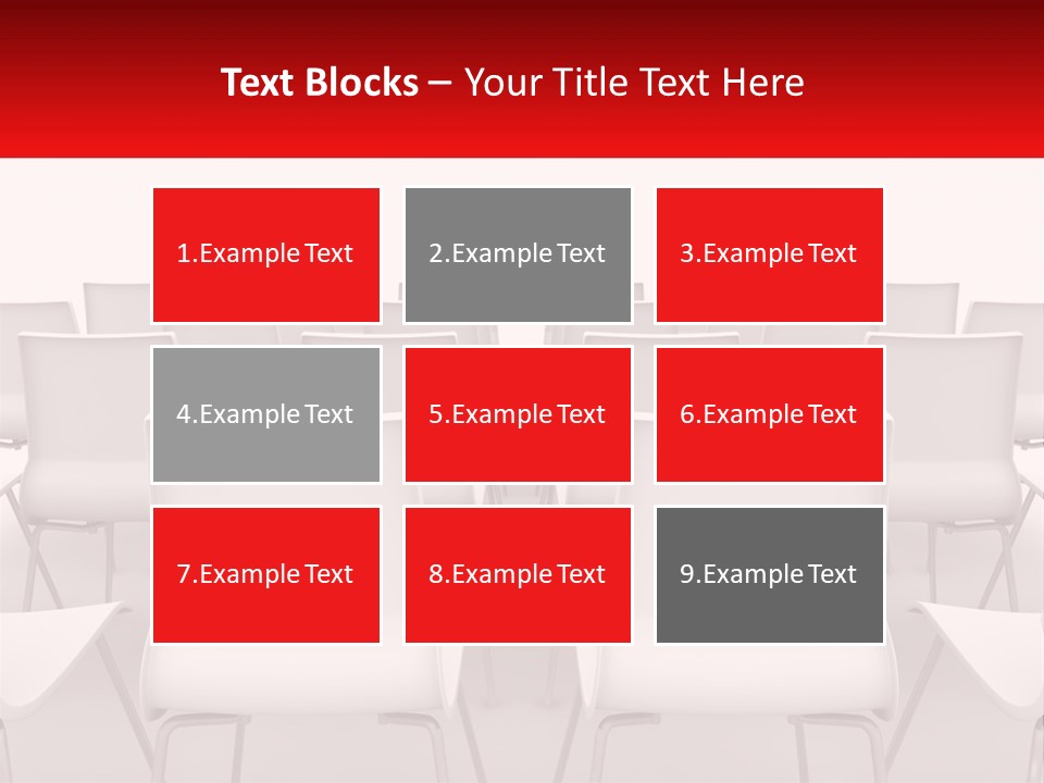 Chairs At The Conference PowerPoint Template