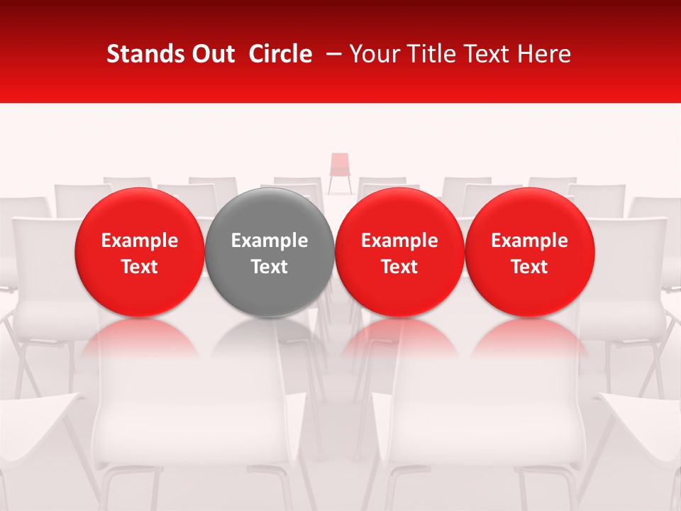 Chairs At The Conference PowerPoint Template