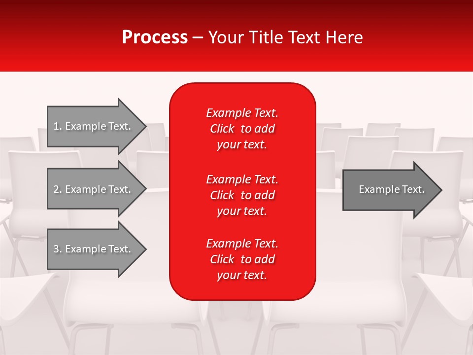 Chairs At The Conference PowerPoint Template