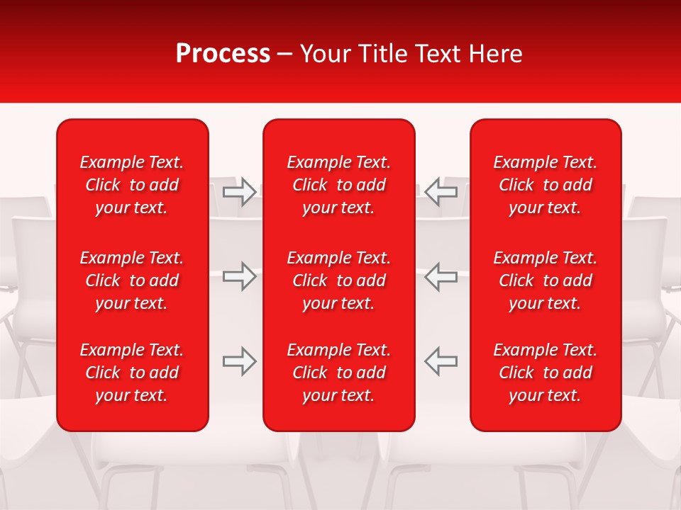Chairs At The Conference PowerPoint Template