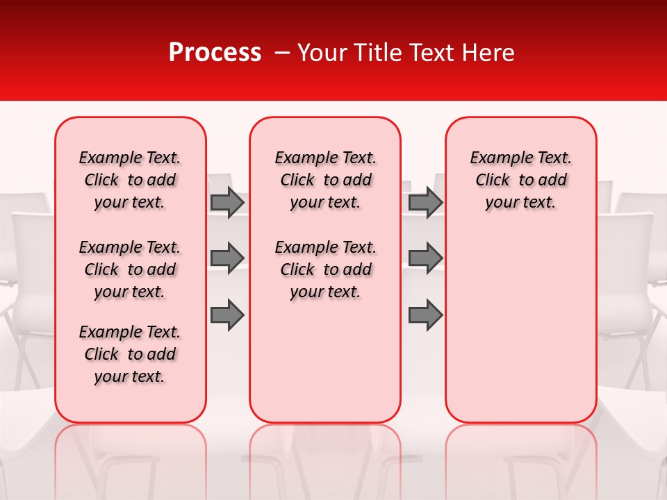 Chairs At The Conference PowerPoint Template