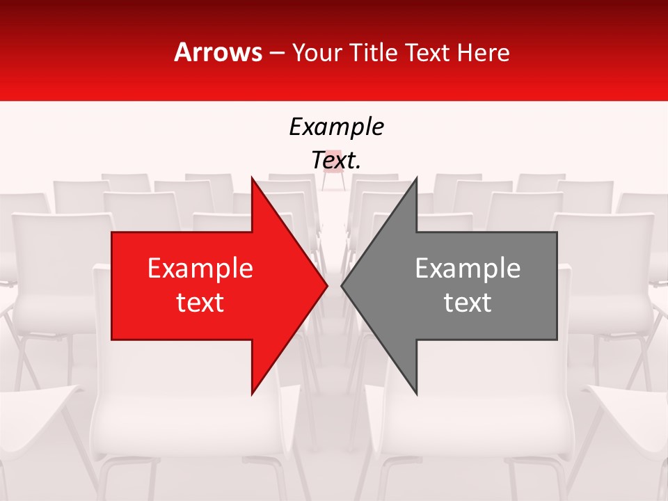 Chairs At The Conference PowerPoint Template
