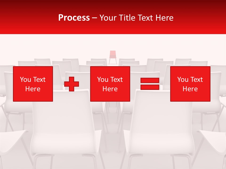 Chairs At The Conference PowerPoint Template