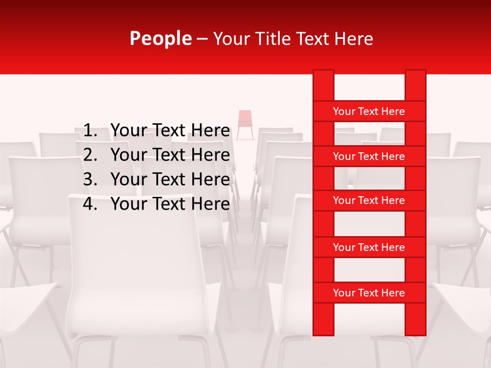 Chairs At The Conference PowerPoint Template