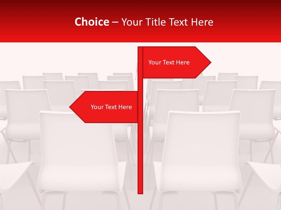 Chairs At The Conference PowerPoint Template