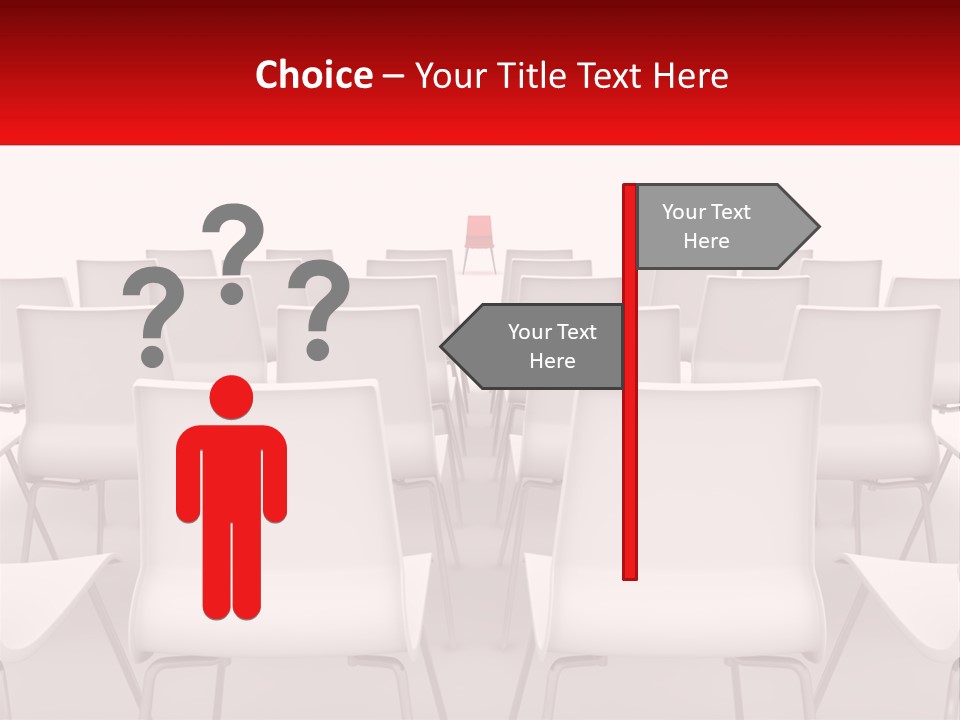 Chairs At The Conference PowerPoint Template