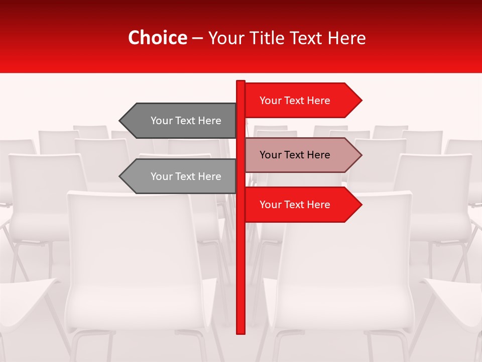 Chairs At The Conference PowerPoint Template