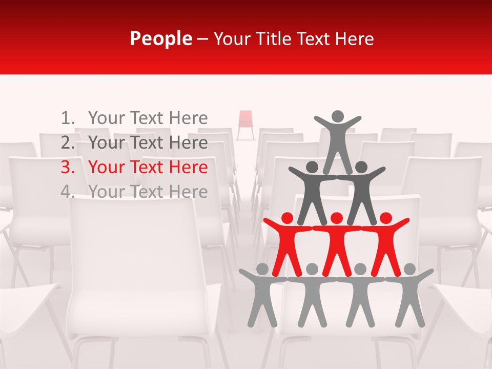 Chairs At The Conference PowerPoint Template