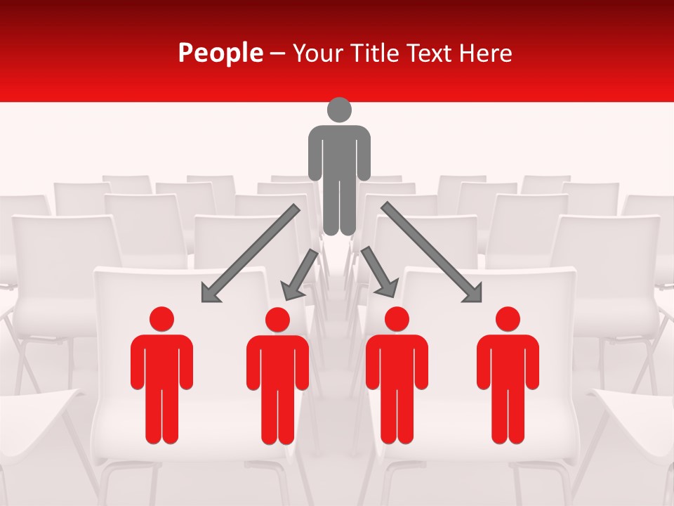 Chairs At The Conference PowerPoint Template