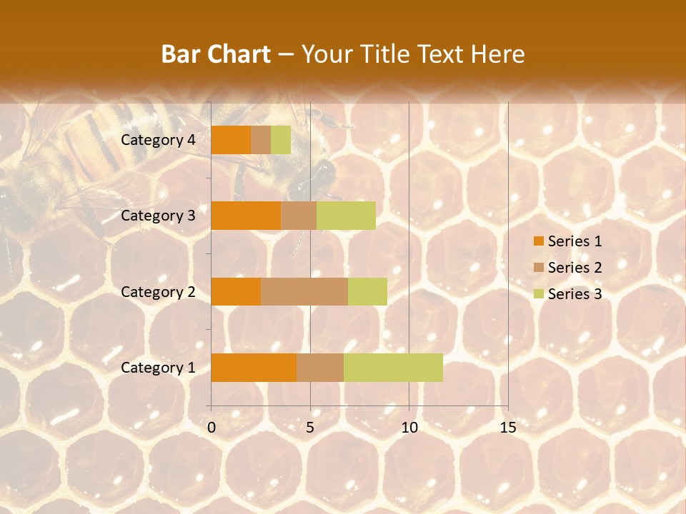 Bees On Combs PowerPoint Template