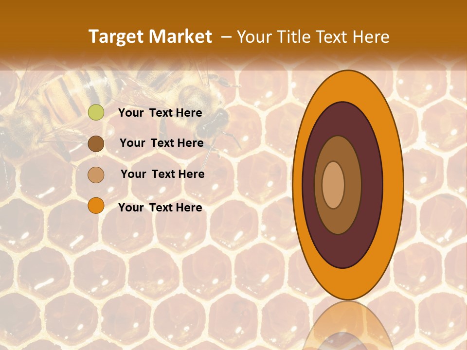 Bees On Combs PowerPoint Template