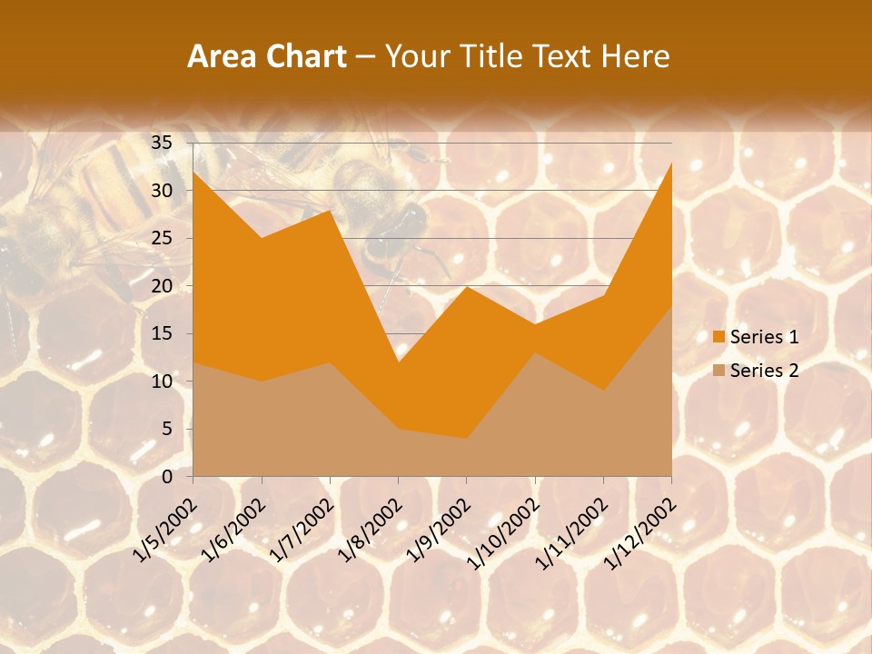 Bees On Combs PowerPoint Template