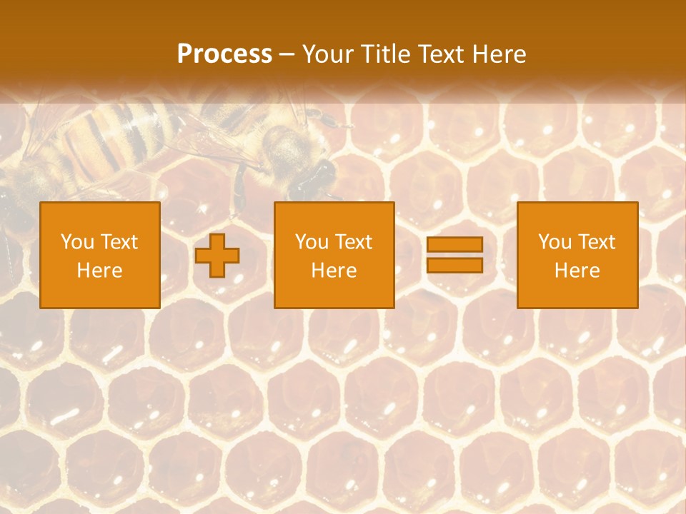 Bees On Combs PowerPoint Template