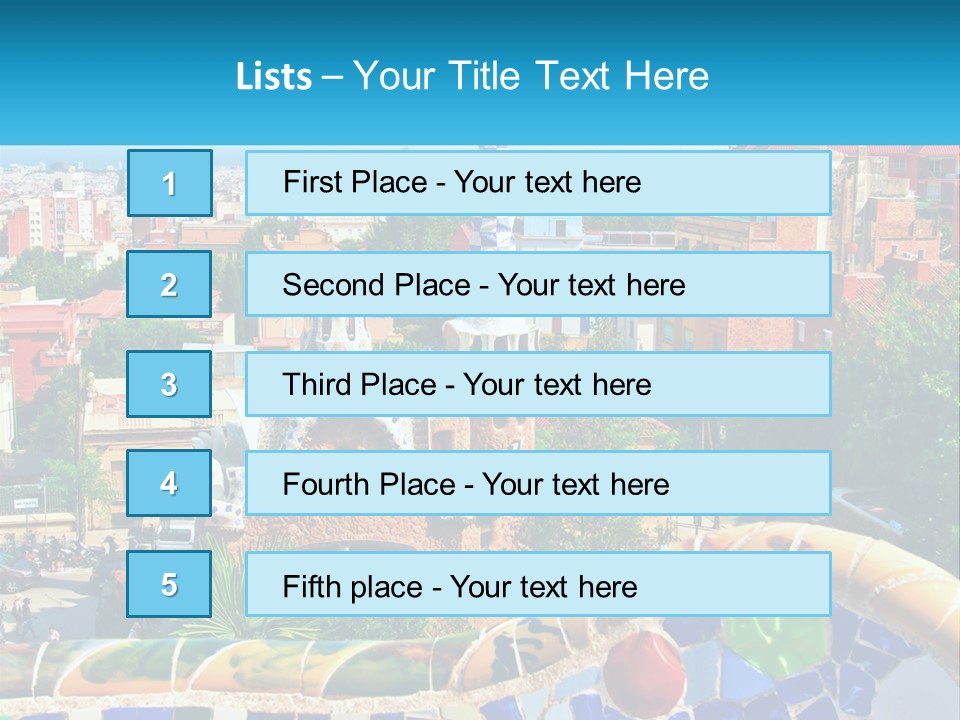 City For Tourists PowerPoint Template