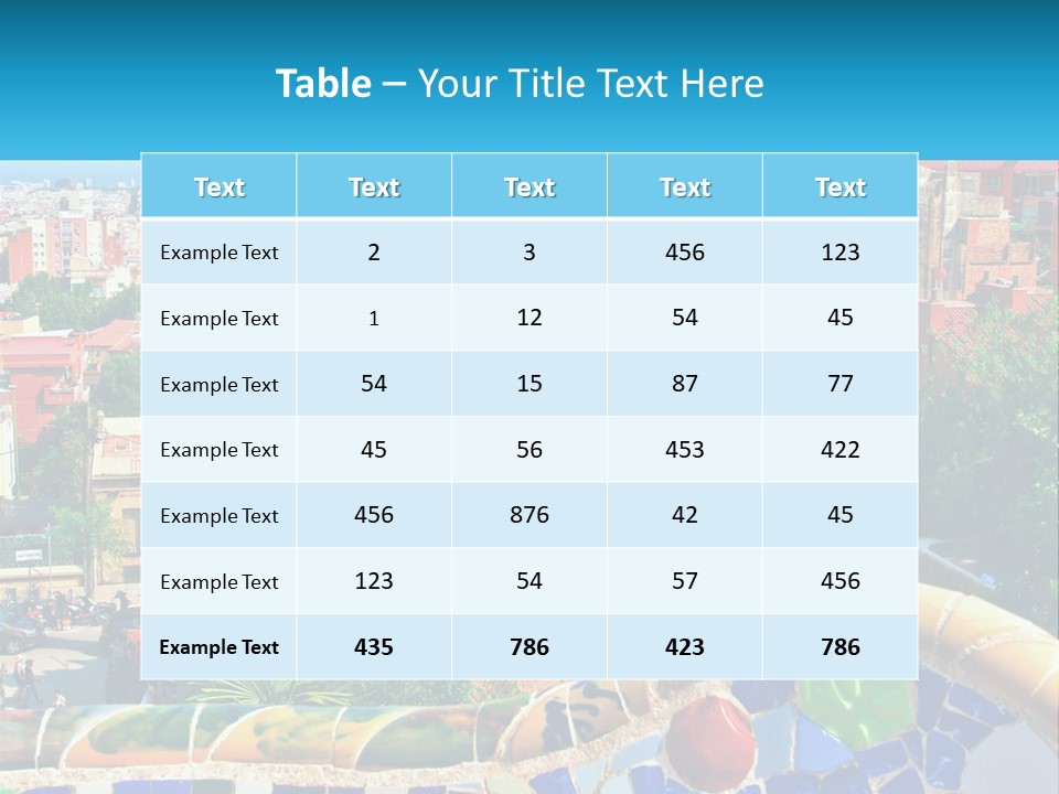 City For Tourists PowerPoint Template