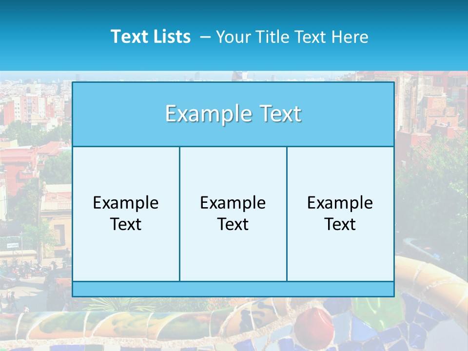 City For Tourists PowerPoint Template