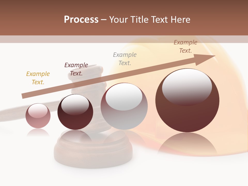 Construction Helmet And Referee Hammer PowerPoint Template