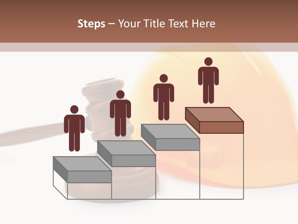 Construction Helmet And Referee Hammer PowerPoint Template