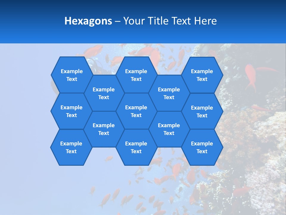 Scuba Diver And Fish PowerPoint Template