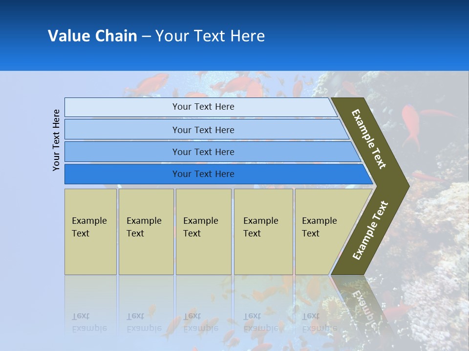 Scuba Diver And Fish PowerPoint Template