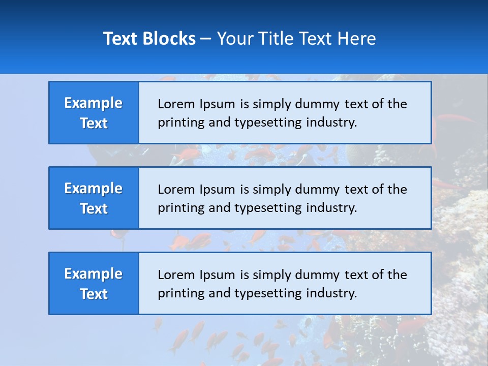 Scuba Diver And Fish PowerPoint Template