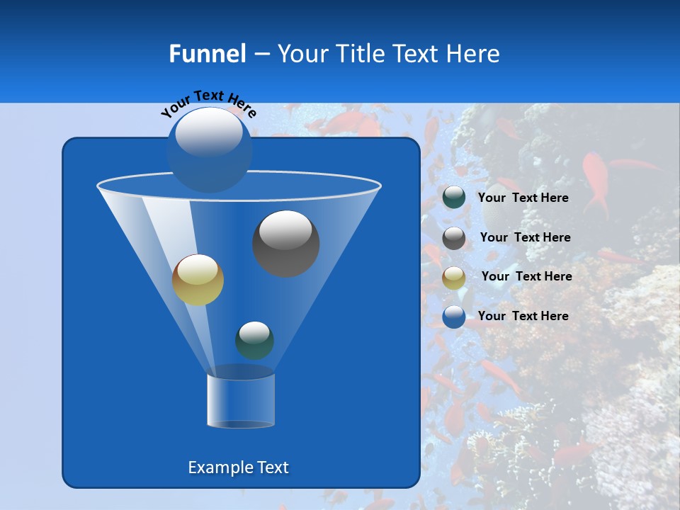Scuba Diver And Fish PowerPoint Template