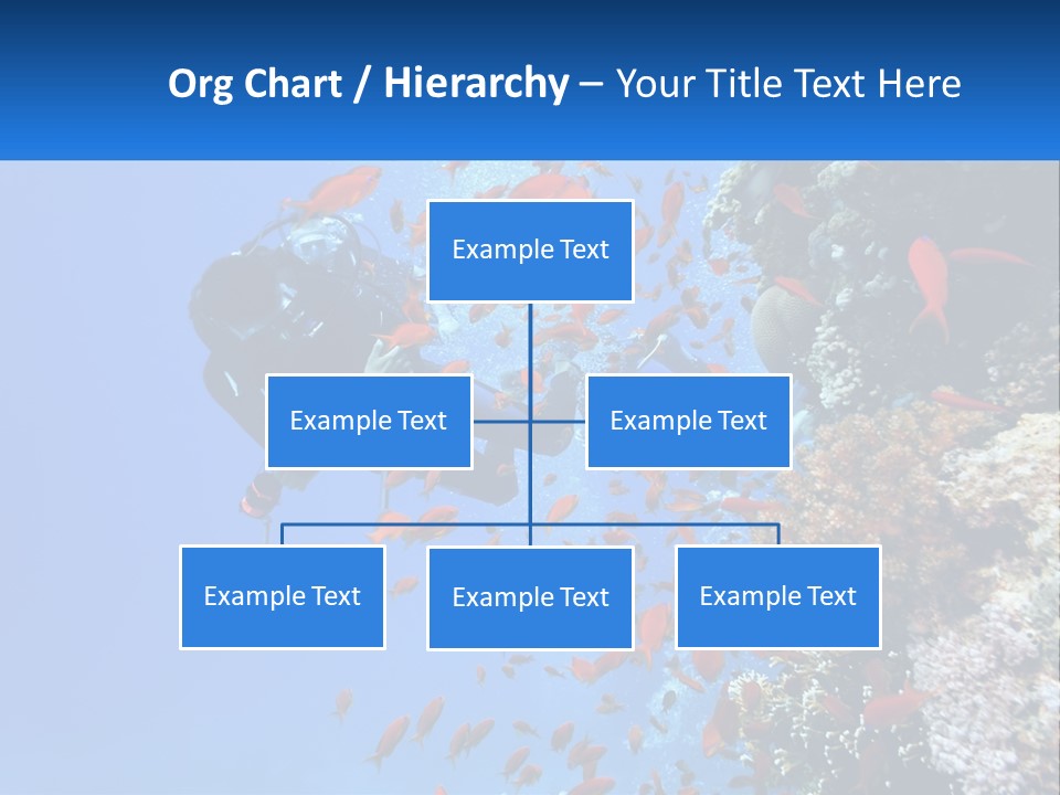 Scuba Diver And Fish PowerPoint Template