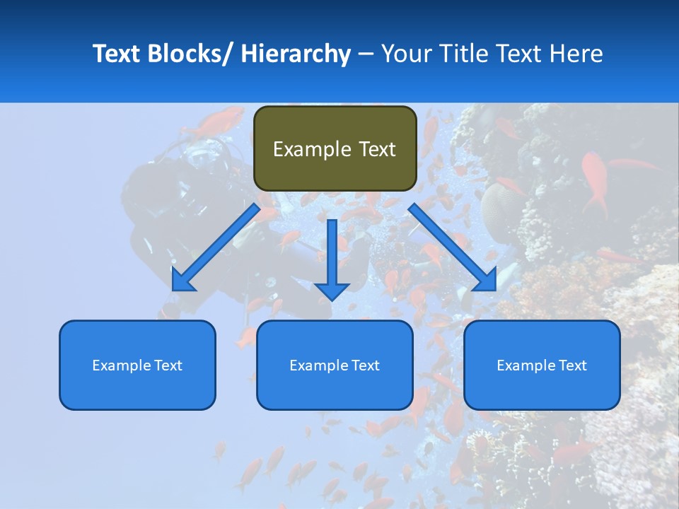 Scuba Diver And Fish PowerPoint Template