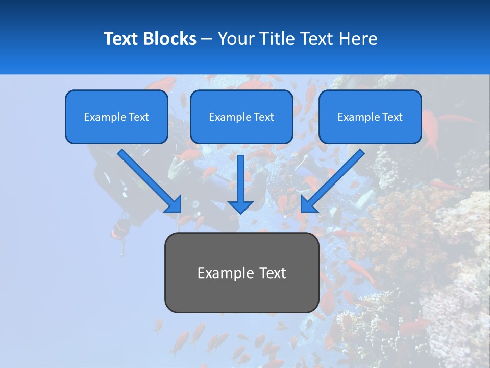 Scuba Diver And Fish PowerPoint Template