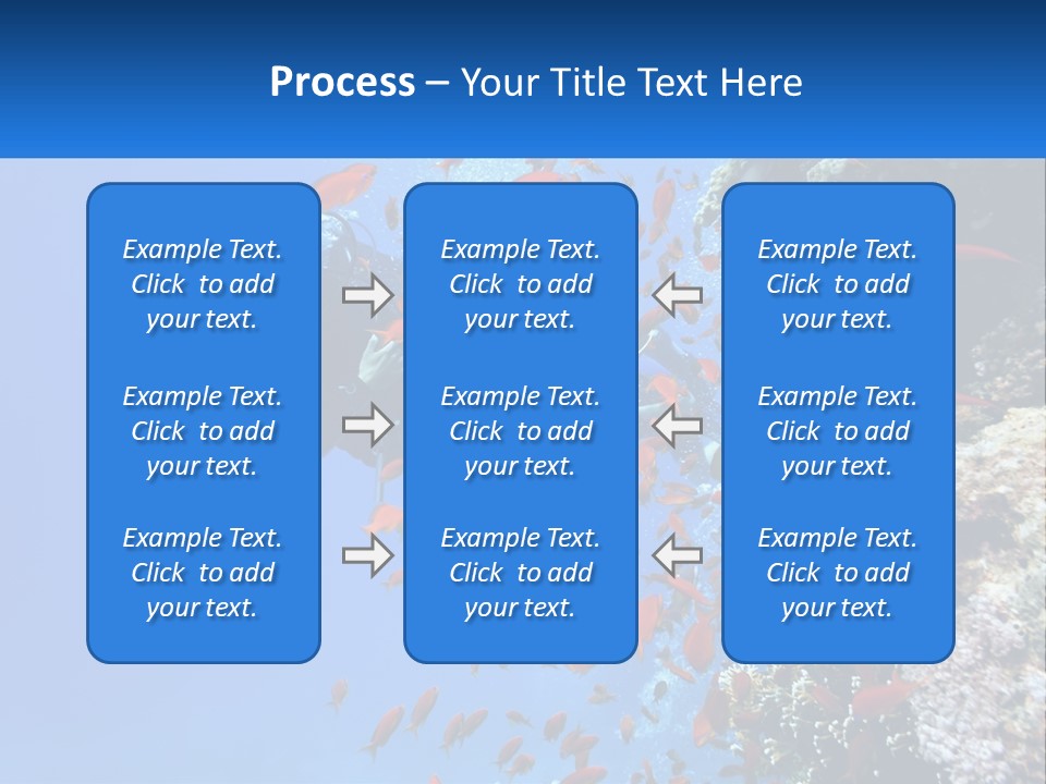 Scuba Diver And Fish PowerPoint Template