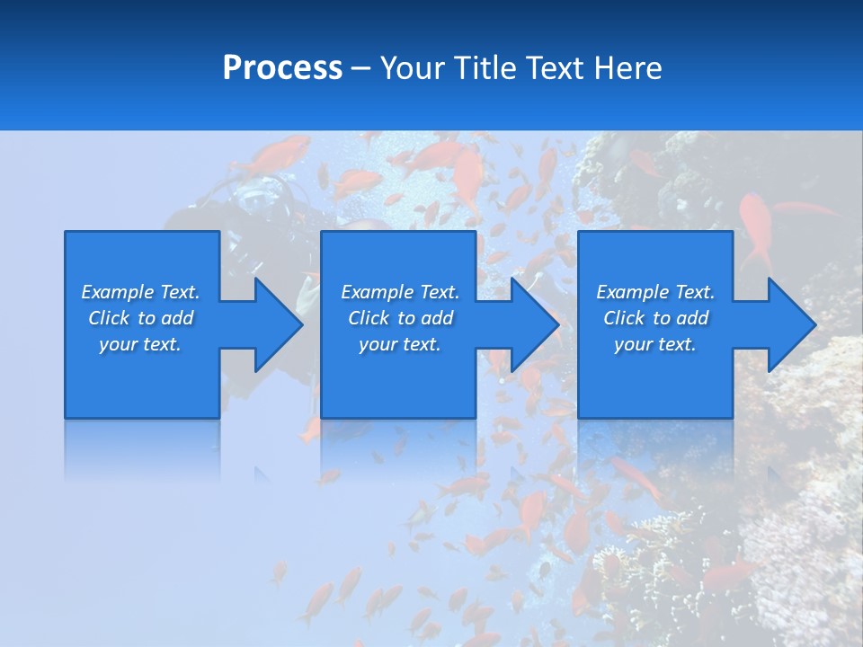 Scuba Diver And Fish PowerPoint Template